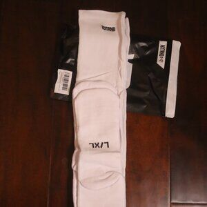 NNxtrnd XTD Scrunch Football Socks, Extra Long Padded Mens White L/XL